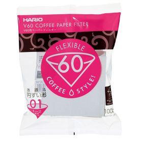 Papirnati filteri Hario V60-01 100 kom, bijeli (VCF-01-100W)